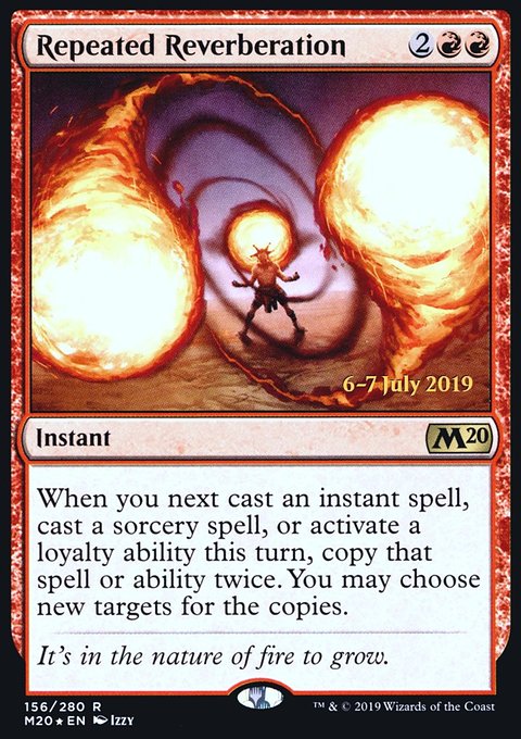 Repeated Reverberation, Core Set 2020 Promos #156s, Magic: The Gathering card