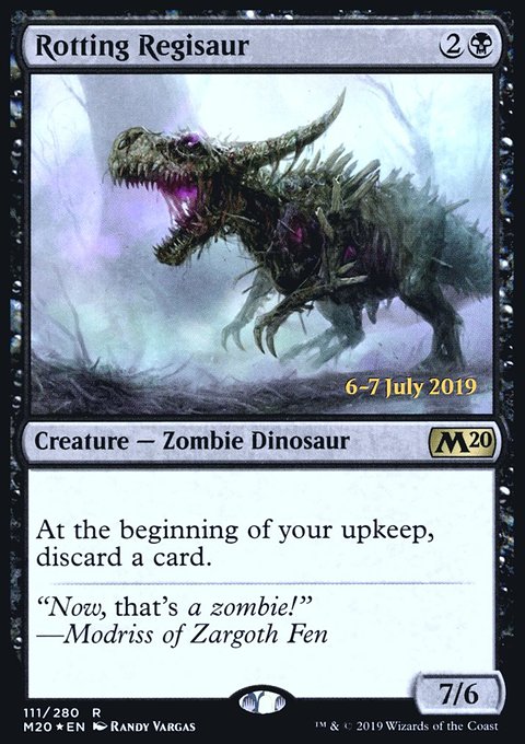 Rotting Regisaur, Core Set 2020 Promos #111s, Magic: The Gathering card