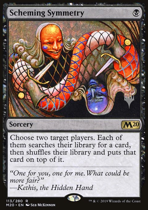 Scheming Symmetry, Core Set 2020 Promos #113p, Magic: The Gathering card