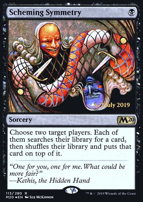 Scheming Symmetry, Core Set 2020 Promos #113s, Magic: The Gathering card