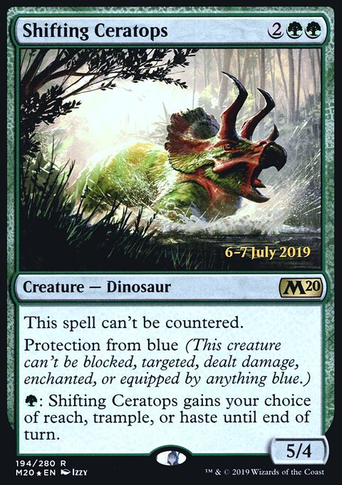 Shifting Ceratops, Core Set 2020 Promos #194s, Magic: The Gathering card