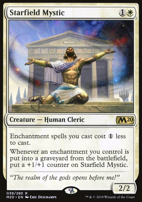 Starfield Mystic, Core Set 2020 Promos #39p, Magic: The Gathering card