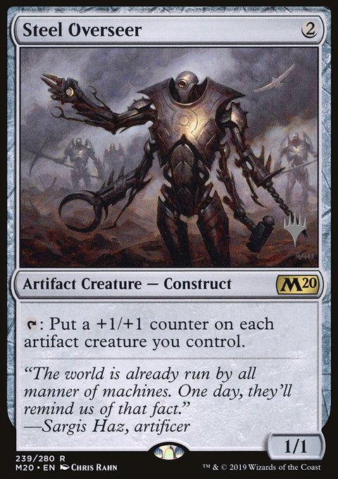 Steel Overseer, Core Set 2020 Promos #239p, Magic: The Gathering card