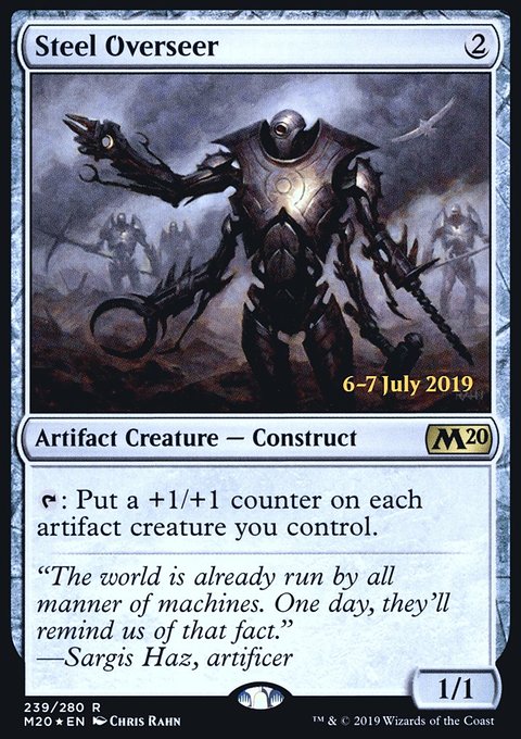 Steel Overseer, Core Set 2020 Promos #239s, Magic: The Gathering card