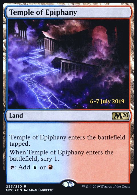 Temple of Epiphany, Core Set 2020 Promos #253s, Magic: The Gathering card