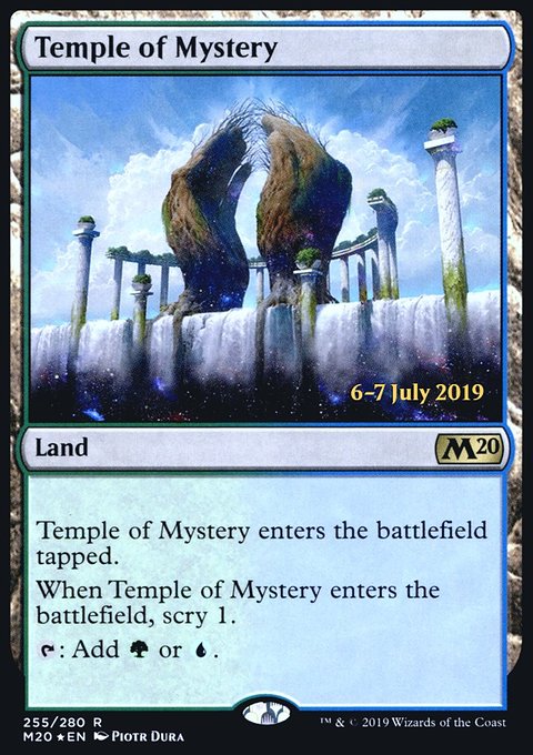 Temple of Mystery, Core Set 2020 Promos #255s, Magic: The Gathering card