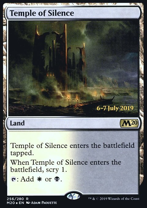Temple of Silence, Core Set 2020 Promos #256s, Magic: The Gathering card