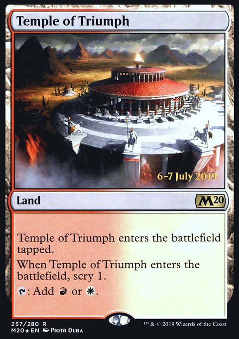 Temple of Triumph, Core Set 2020 Promos #257s, Magic: The Gathering card