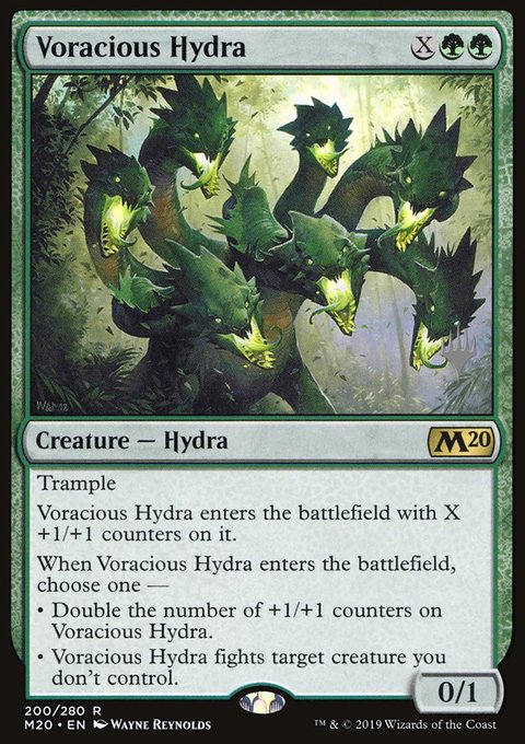 Voracious Hydra, Core Set 2020 Promos #200p, Magic: The Gathering card