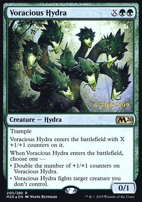 Voracious Hydra, Core Set 2020 Promos #200s, Magic: The Gathering card