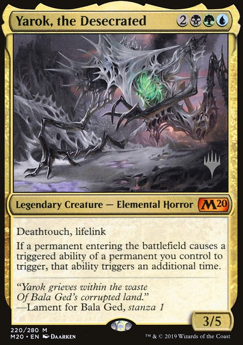 Yarok, the Desecrated, Core Set 2020 Promos #220p, Magic: The Gathering card