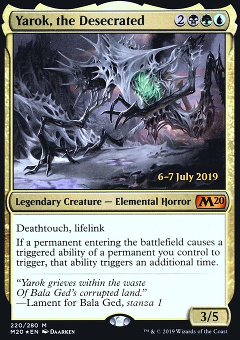 Yarok, the Desecrated, Core Set 2020 Promos #220s, Magic: The Gathering card