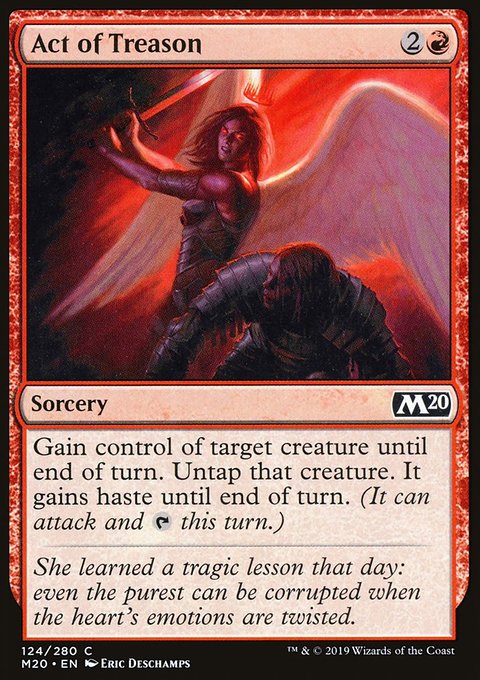 Act of Treason, Core Set 2020 #124, Magic: The Gathering card