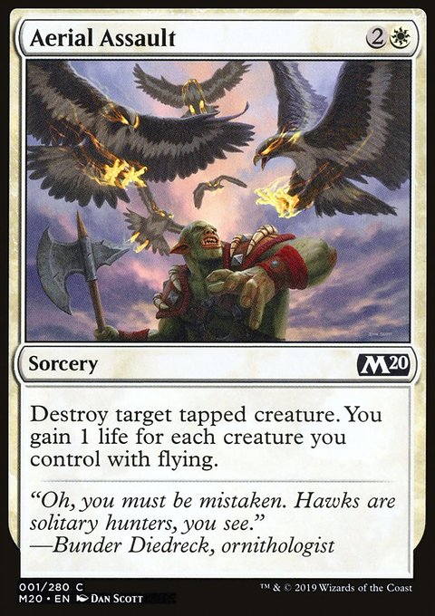 Aerial Assault, Core Set 2020 #1, Magic: The Gathering card