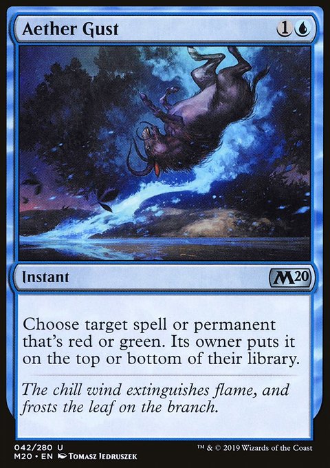 Aether Gust, Core Set 2020 #42, Magic: The Gathering card