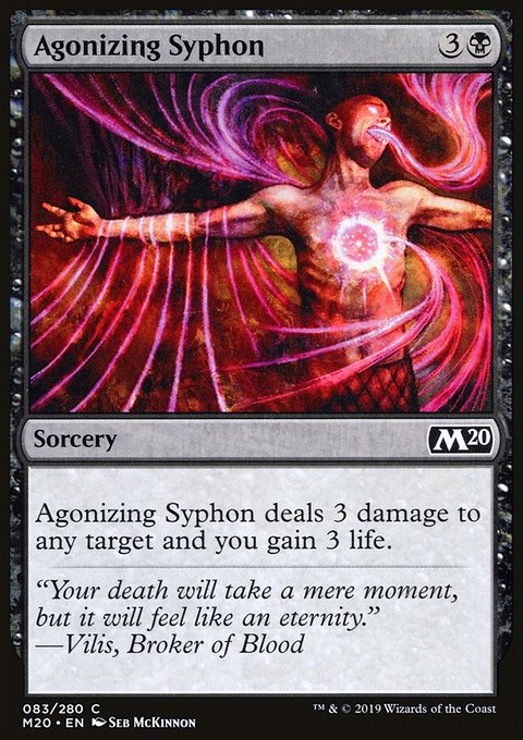 Agonizing Syphon, Core Set 2020 #83, Magic: The Gathering card