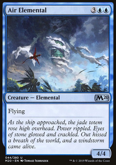 Air Elemental, Core Set 2020 #44, Magic: The Gathering card