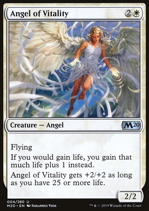 Angel of Vitality, Core Set 2020 #4, Magic: The Gathering card