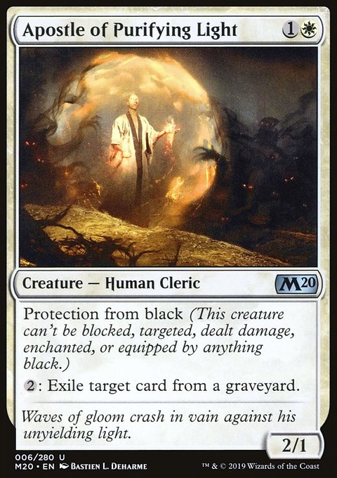 Apostle of Purifying Light, Core Set 2020 #6, Magic: The Gathering card