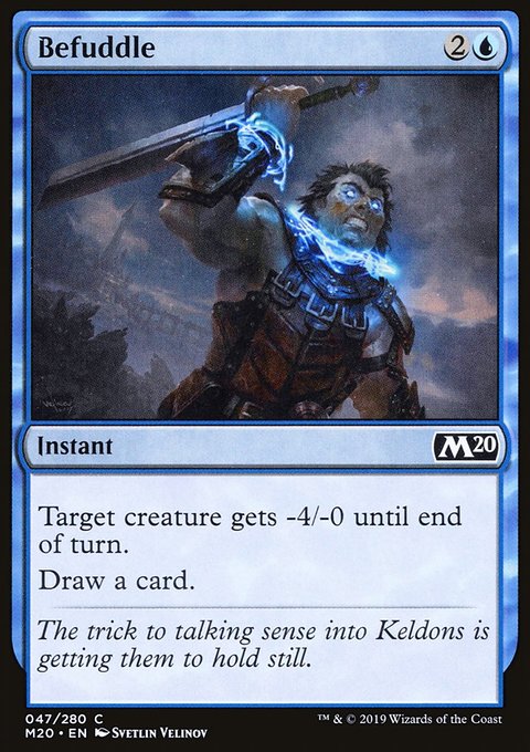 Befuddle, Core Set 2020 #47, Magic: The Gathering card