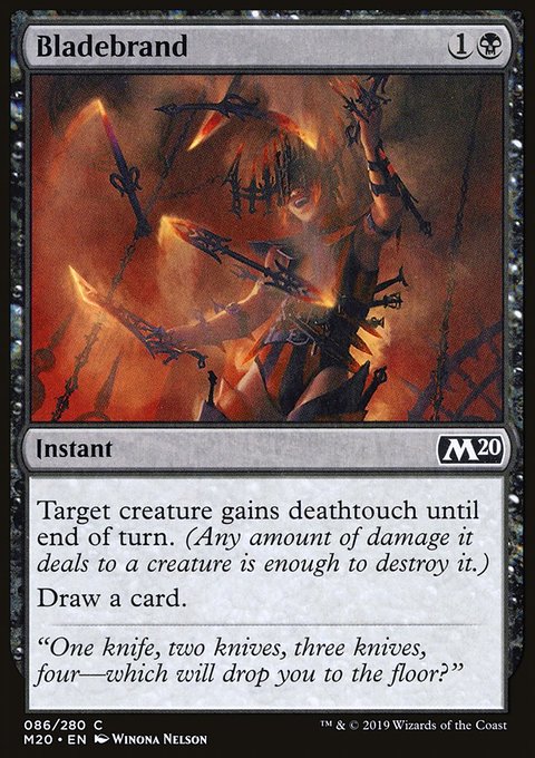 Bladebrand, Core Set 2020 #86, Magic: The Gathering card