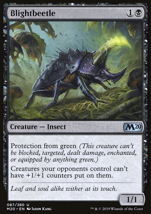 Blightbeetle, Core Set 2020 #87, Magic: The Gathering card