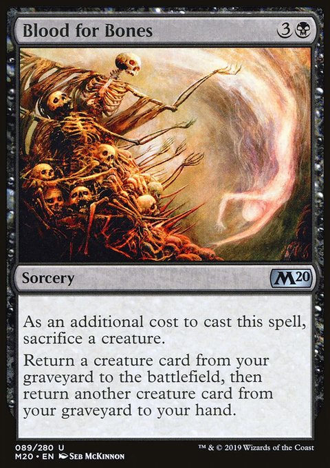 Blood for Bones, Core Set 2020 #89, Magic: The Gathering card