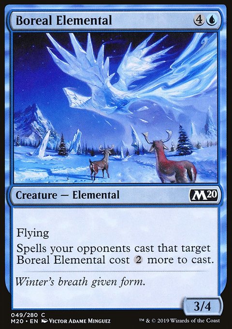 Boreal Elemental, Core Set 2020 #49, Magic: The Gathering card