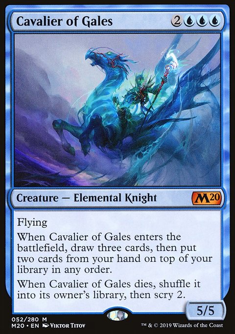 Cavalier of Gales, Core Set 2020 #52, Magic: The Gathering card