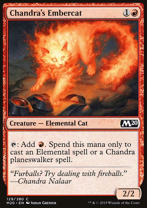 Chandra's Embercat, Core Set 2020 #129, Magic: The Gathering card