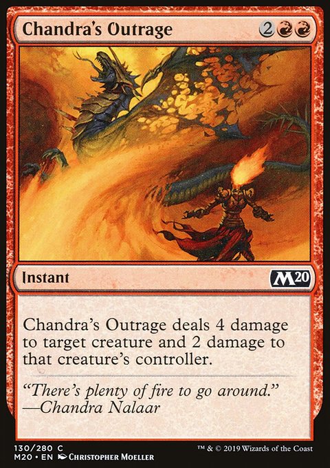 Chandra's Outrage, Core Set 2020 #130, Magic: The Gathering card