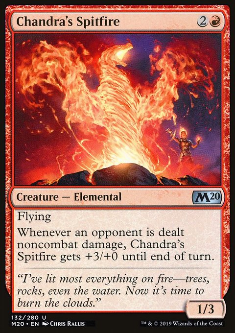 Chandra's Spitfire, Core Set 2020 #132, Magic: The Gathering card