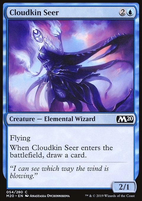 Cloudkin Seer, Core Set 2020 #54, Magic: The Gathering card