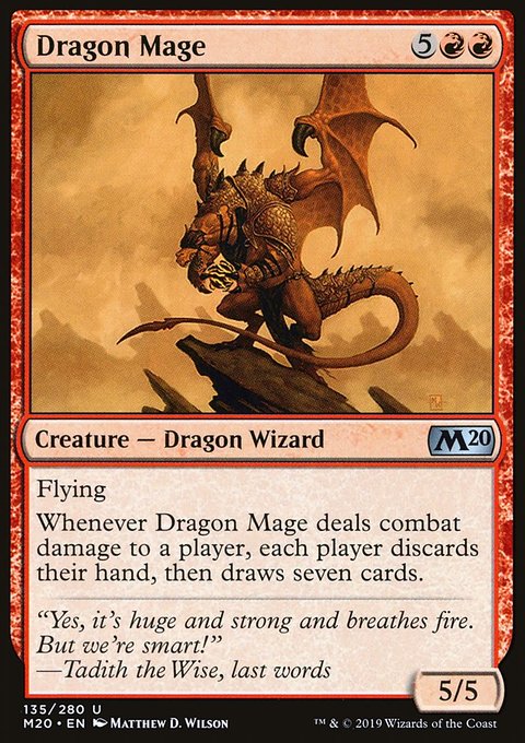 Dragon Mage, Core Set 2020 #135, Magic: The Gathering card