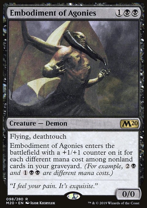 Embodiment of Agonies, Core Set 2020 #98, Magic: The Gathering card