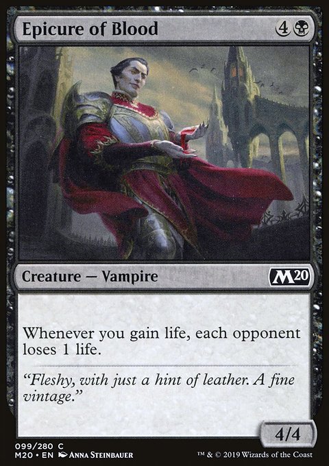 Epicure of Blood, Core Set 2020 #99, Magic: The Gathering card