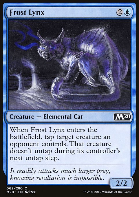 Frost Lynx, Core Set 2020 #62, Magic: The Gathering card