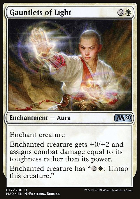 Gauntlets of Light, Core Set 2020 #17, Magic: The Gathering card