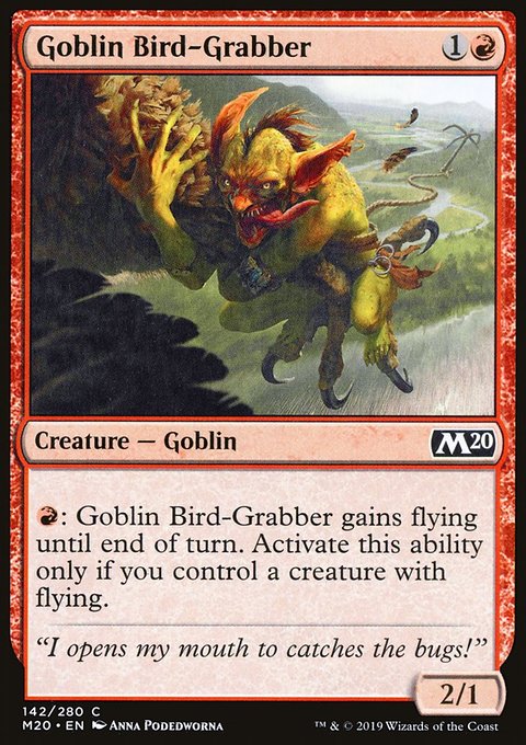 Goblin Bird-Grabber, Core Set 2020 #142, Magic: The Gathering card