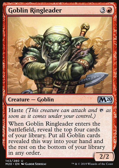 Goblin Ringleader, Core Set 2020 #143, Magic: The Gathering card