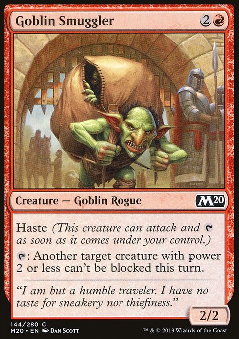 Goblin Smuggler, Core Set 2020 #144, Magic: The Gathering card