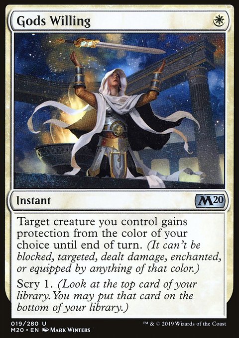 Gods Willing, Core Set 2020 #19, Magic: The Gathering card