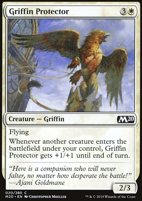 Griffin Protector, Core Set 2020 #20, Magic: The Gathering card