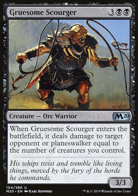 Gruesome Scourger, Core Set 2020 #104, Magic: The Gathering card