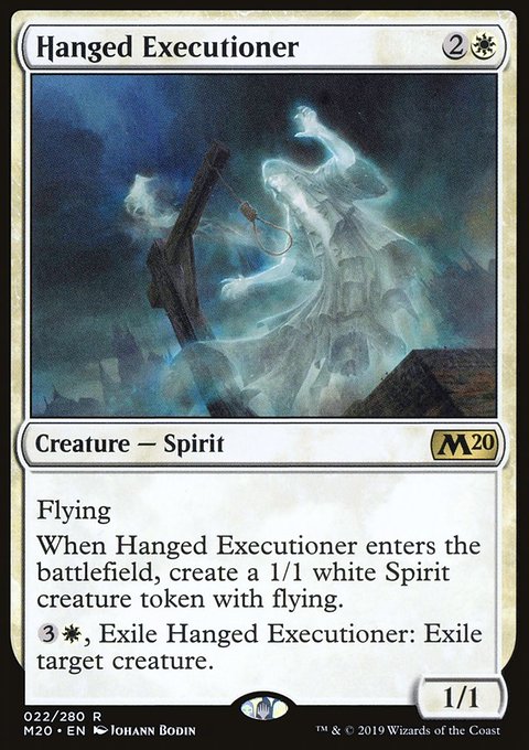Hanged Executioner, Core Set 2020 #22, Magic: The Gathering card