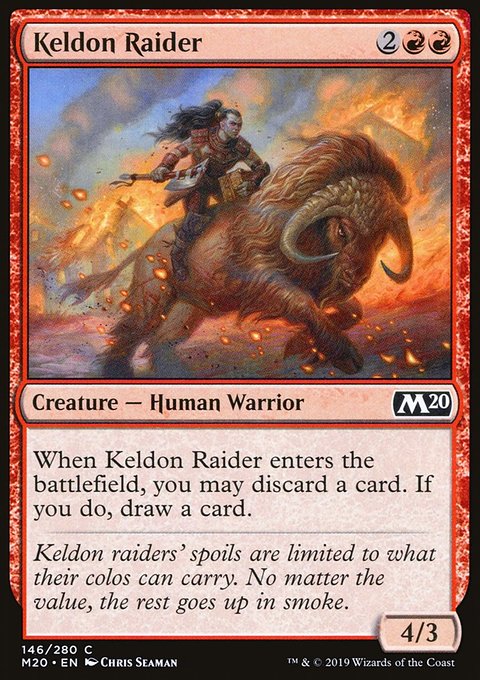 Keldon Raider, Core Set 2020 #146, Magic: The Gathering card