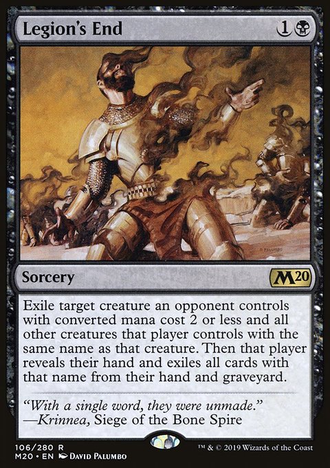 Legion's End, Core Set 2020 #106, Magic: The Gathering card