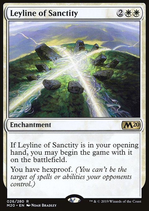 Leyline of Sanctity, Core Set 2020 #26, Magic: The Gathering card