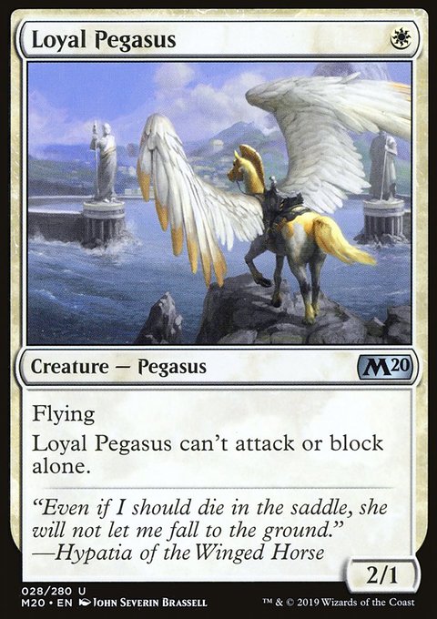Loyal Pegasus, Core Set 2020 #28, Magic: The Gathering card
