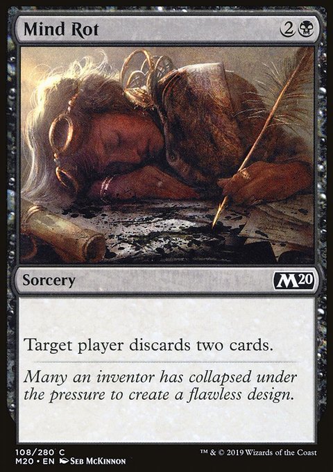 Mind Rot, Core Set 2020 #108, Magic: The Gathering card